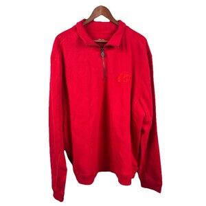 Royal Princess Cruises NWT Mens XL Pullover Red Logo Quarter Zip Sweater
